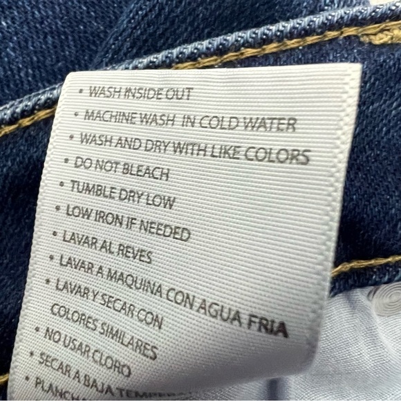 KanCan Jr Women’s Blue Jeans Sz 7/27 Distressed Pockets Stretch Button Fly - Picture 7 of 14